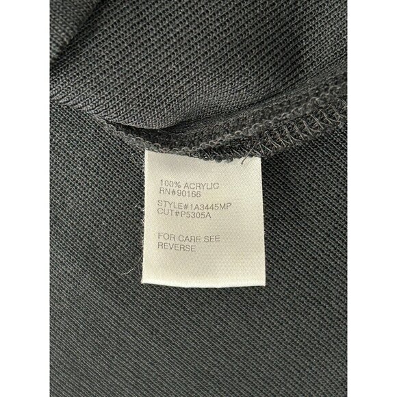 Plein Air Womens Black and Gray Striped Open Back Lightweight Sweater SZ Extra L - Picture 7 of 9